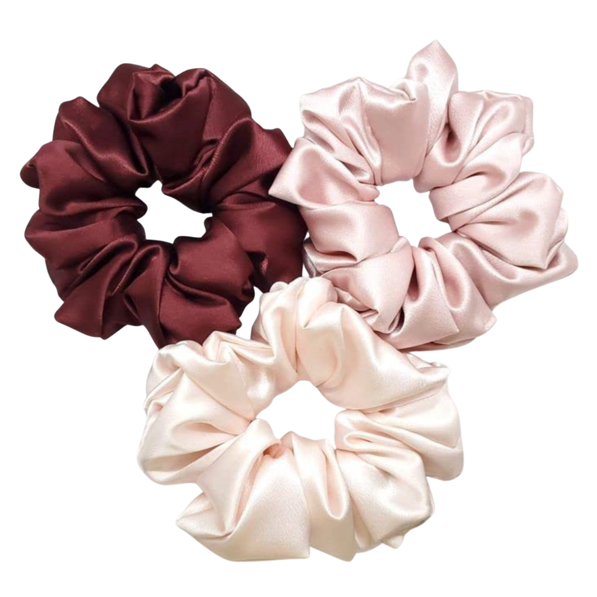 3 pack Silk Scrunchie Set