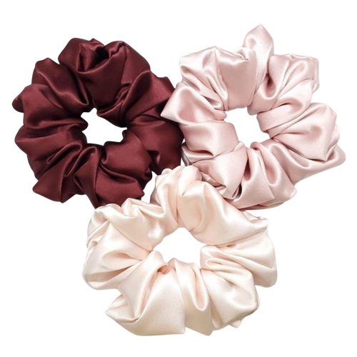 3 pack Silk Scrunchie Set